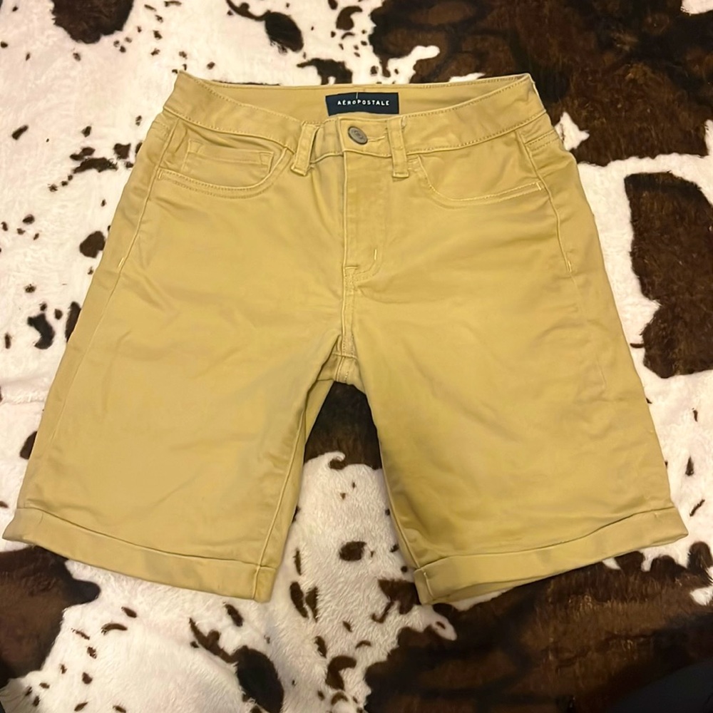 Aeropostale Khaki Shorts—Size 0/ XS